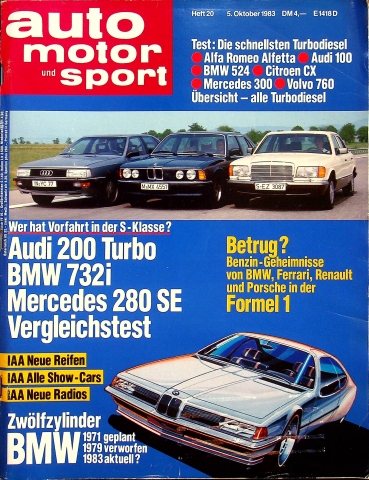 Deckblatt Auto Motor und Sport (20/1983)